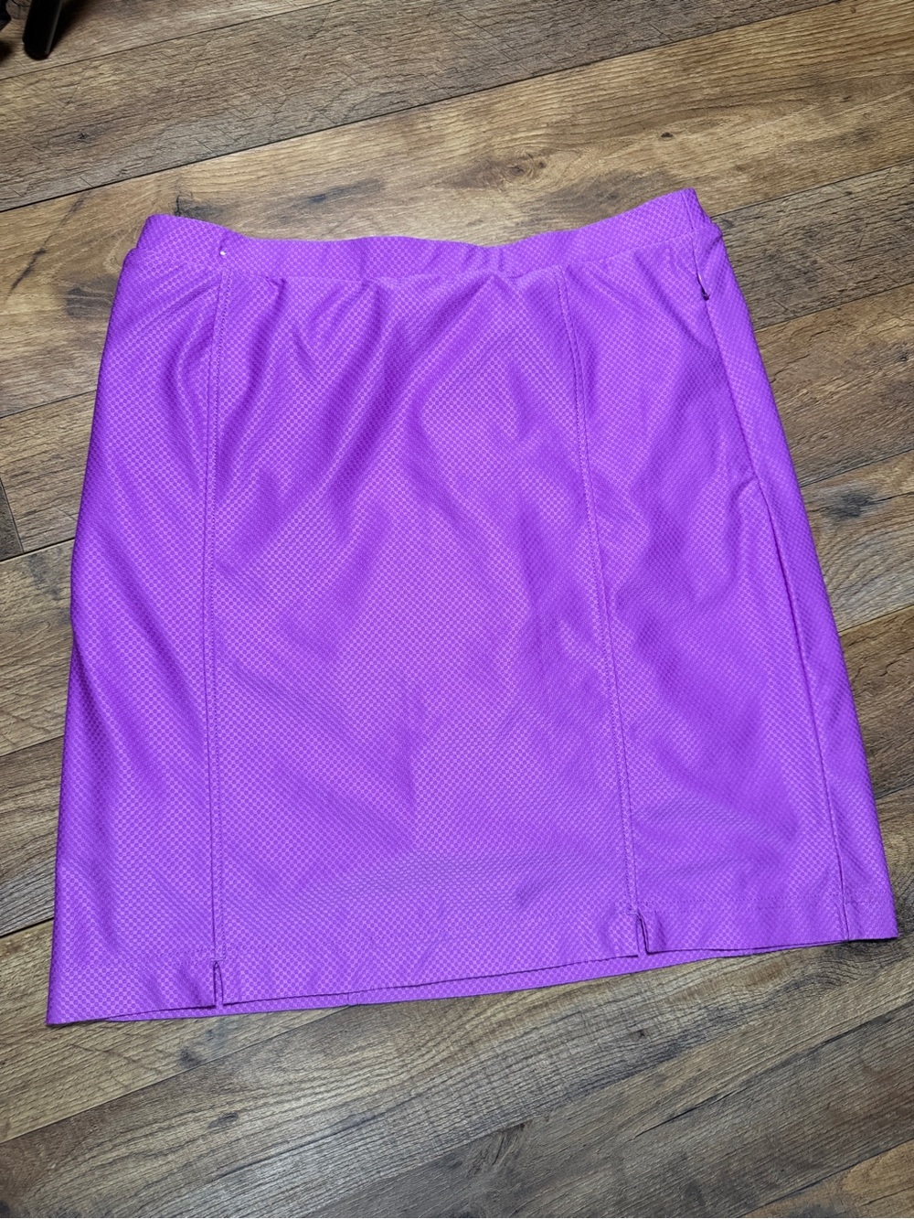 Monterey Club Purple Textured Golf Skort Built-In Shorts Size S